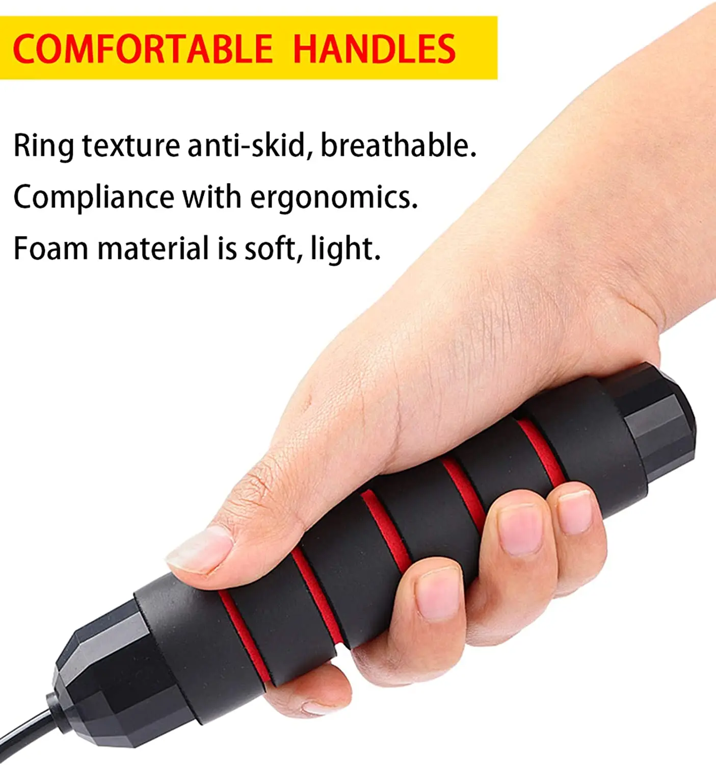 Free Rapid Speed Cable with Bearings Steel Skipping Rope Gym weight loss jumping rope
