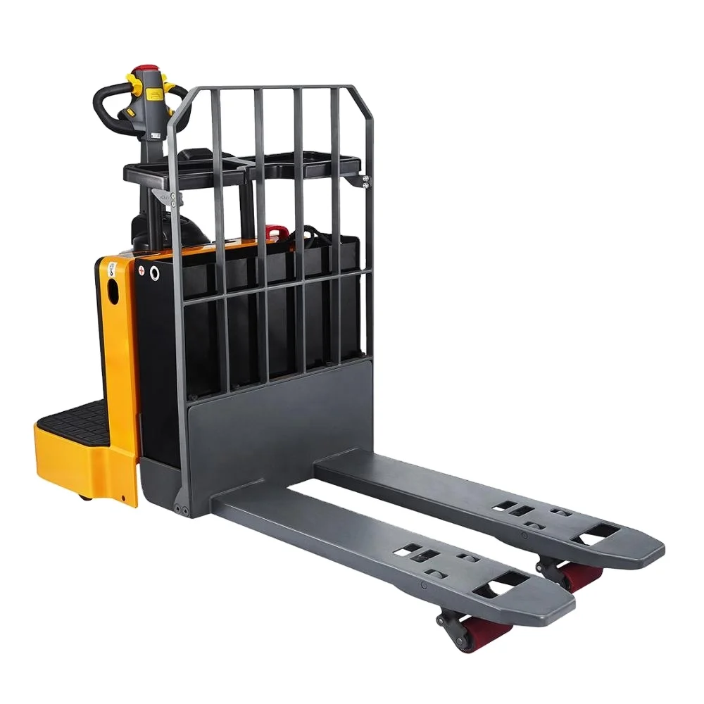 SATONG Multifunctional Handling 2ton 2000kg 4400lbs Hydraulic Full Electric Pallet Jack with Emergency Key Switch
