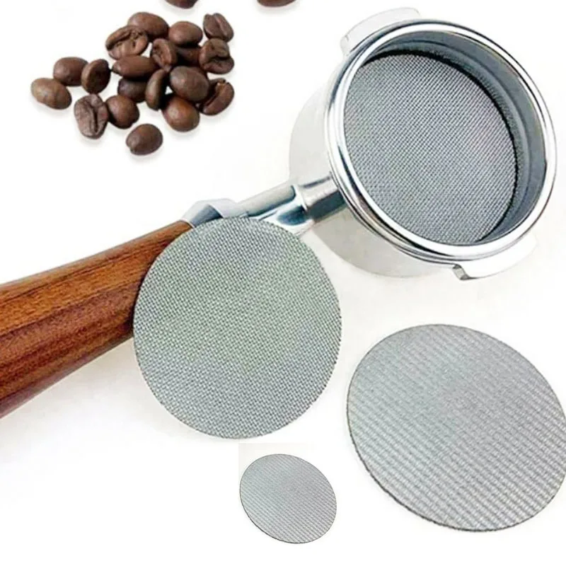 58.5mm Stainless Steel Coffee Filter Plate Filter Mesh Screen Replacement Part