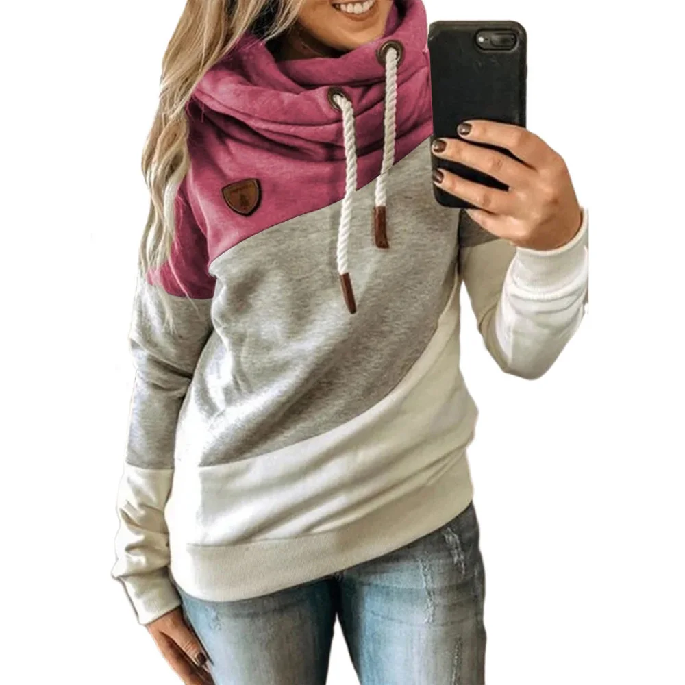 
Custom Fashion Women Bowknot Long Sleeves Hoodies Round Neck Crop Tops Pullover Hoodie 