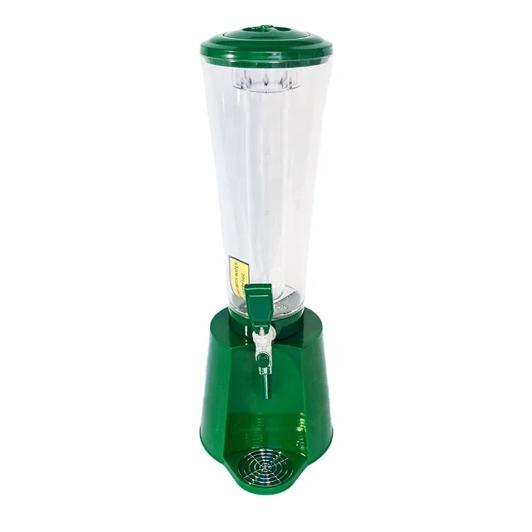 Beer Tower Beer Dispenser Buffet Beverage Dispenser Wholesale Popular 3L Black Yellow Green Orange Packing Balance Plastic Hotel