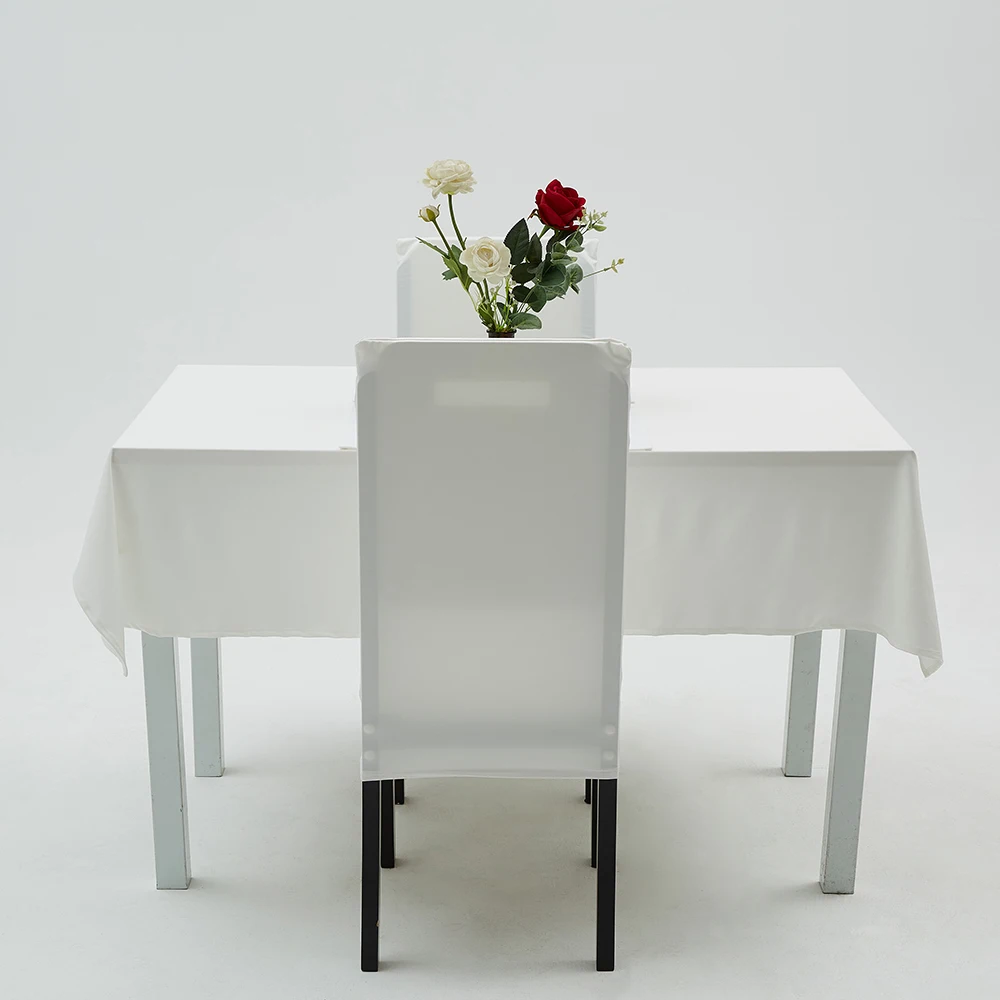 Customized sillas dining seat covers elastic velvet stretch Polyester dining chair cover