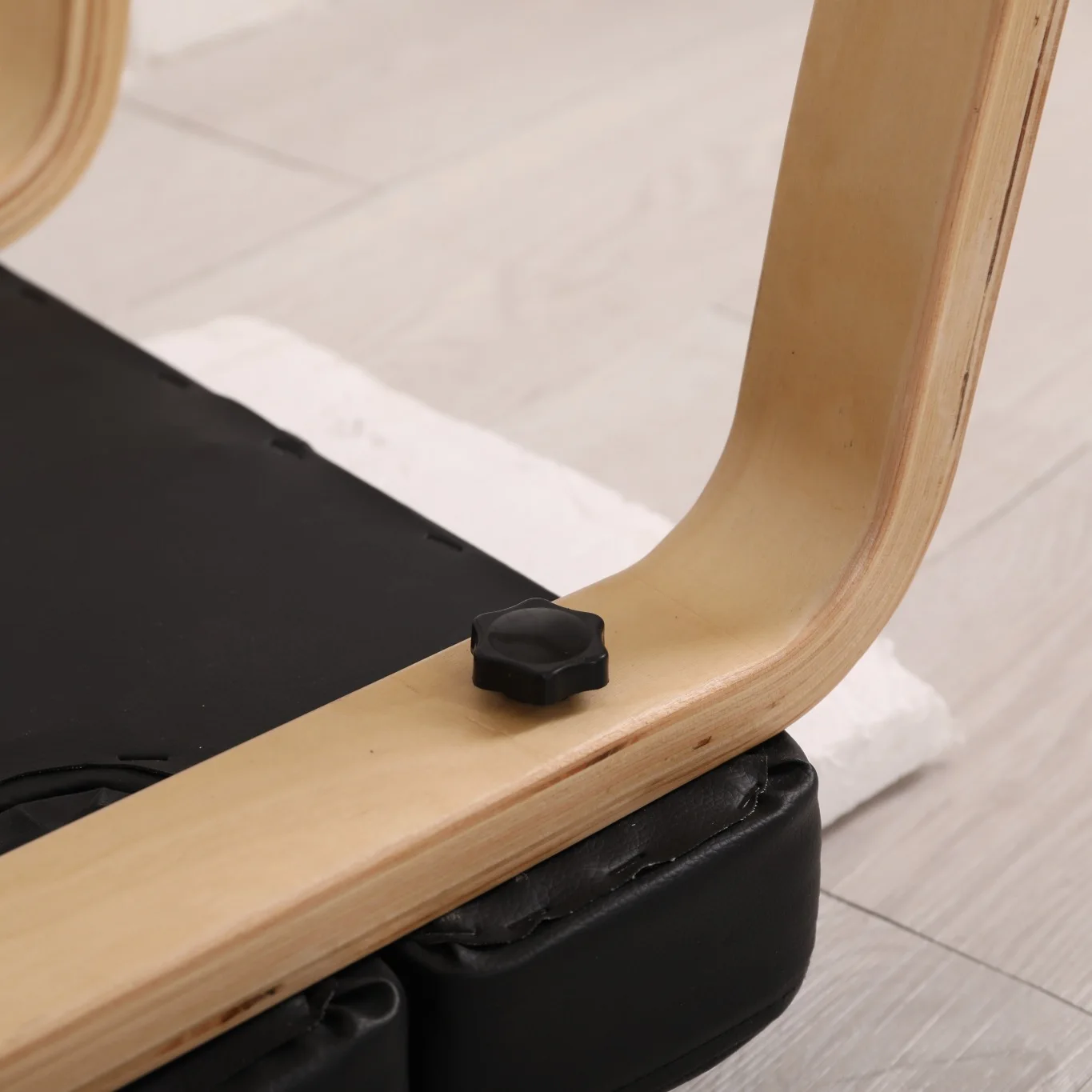 Wooden Yoga Stool Yoga Exercise Chair Body-bulding Workout Bench Inversion