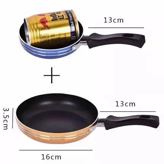 Aluminum Small Non-stick Frying Pan Roasting Pan Fried Eggs Saucepan Cookware Cooker For Cooking