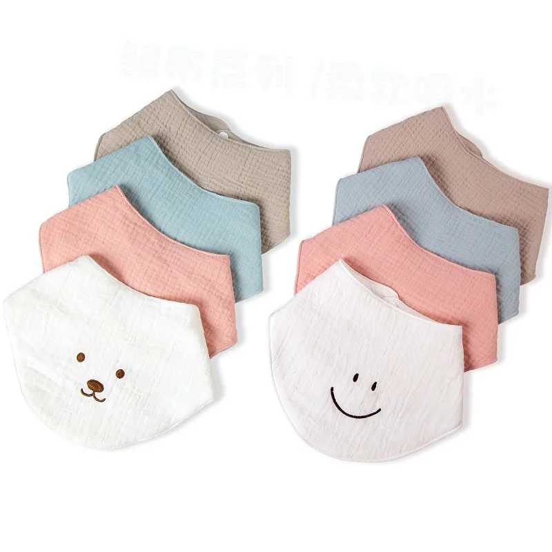 Hot Sale Comfortable Eating Food Feeding Triangle Bibs For Baby