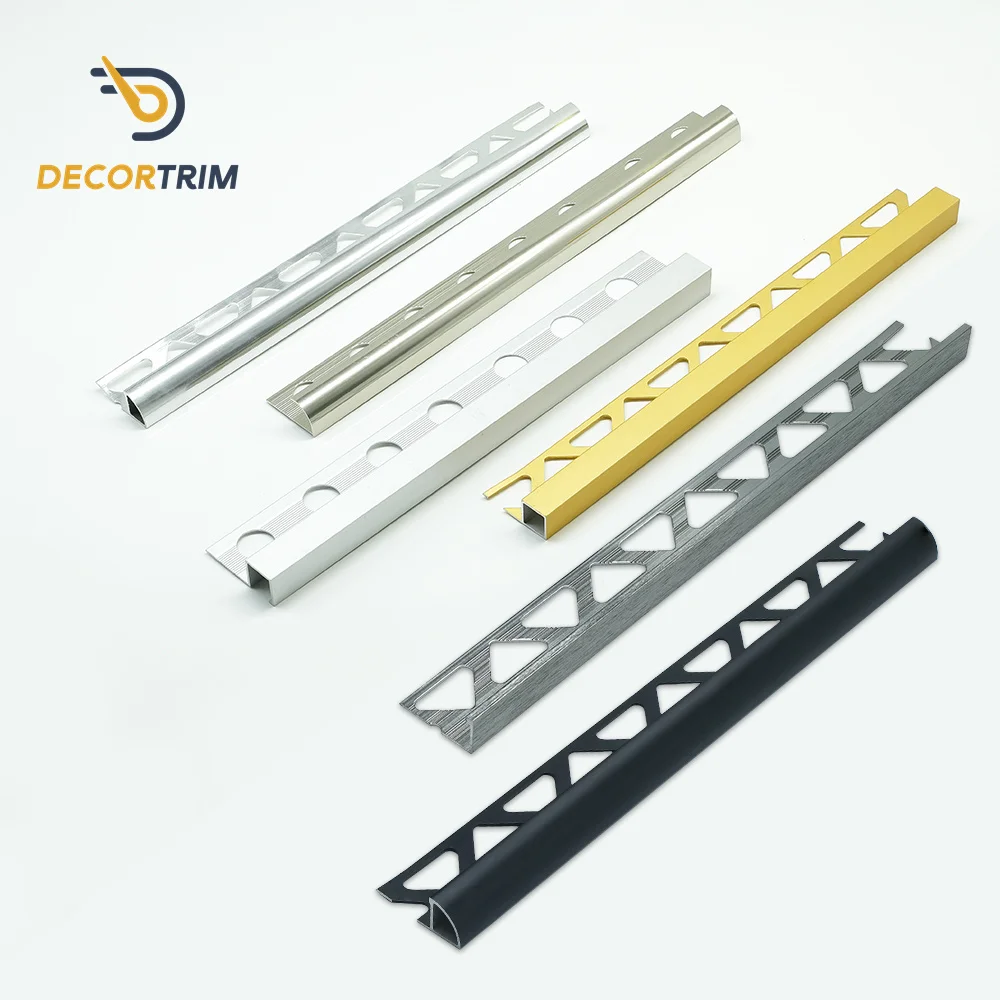 Prolink Metal Mirror Polished Stainless Steel Tile Accessories Metal Ceramic Corners For Marble Edge Aluminum Tile Trim