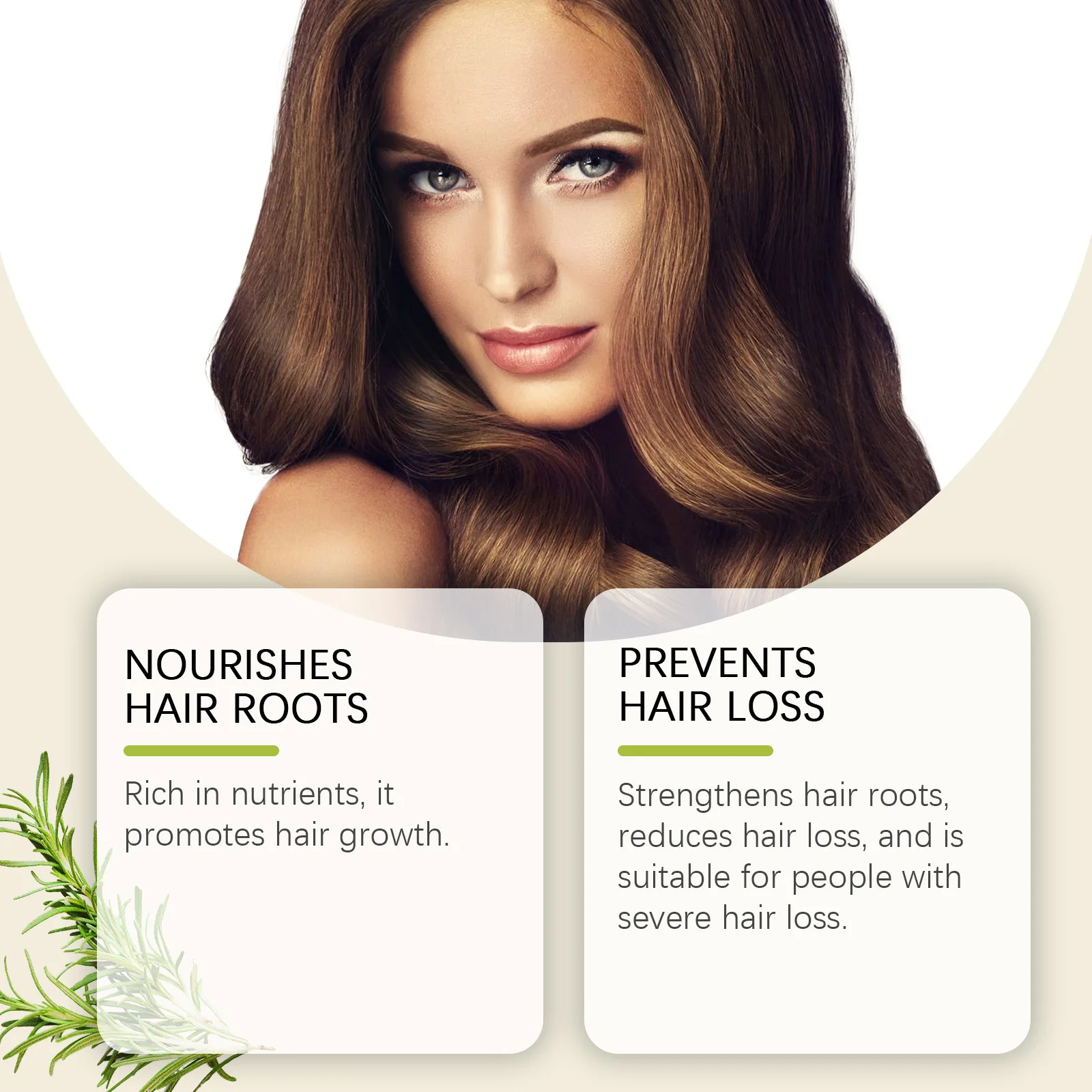 Herbal Hair Care Essential Oil Nourishing Scalp Hydrating Smooth and Strengthening Hair Fragrant Hair Care Essence