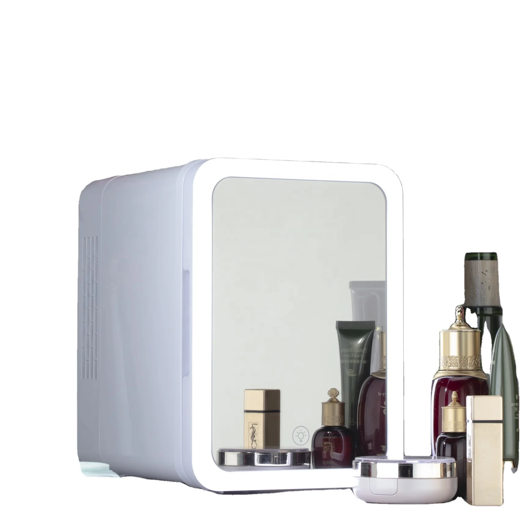 
Горячий 220 в 12 В 6 л Портативный Горячий Холодный авто мини-холодильник зеркало для красоты холодильник для косметики холодильник маленький морозильник 