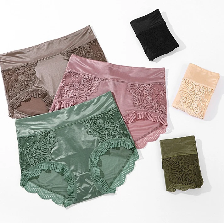 Ladymate ODM/OEM Bragas de satin para mujer женские кружевные трусики из вискозы бесшовные трусы атласное прозрачное Сетчатое сексуальное нижнее