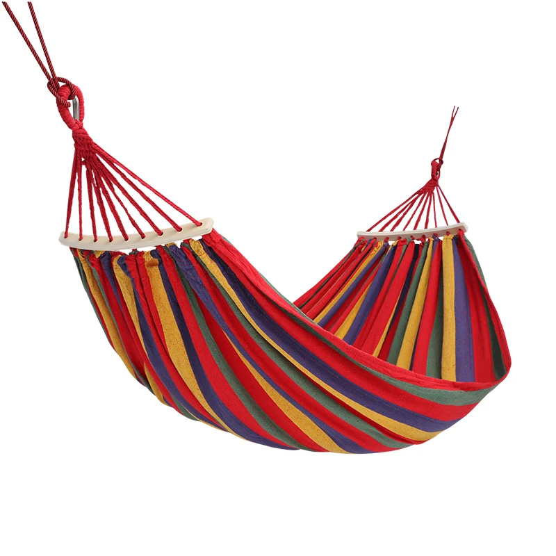 
Outdoor double hammock with mosquito net portable hammock swing canvas camping hammock 