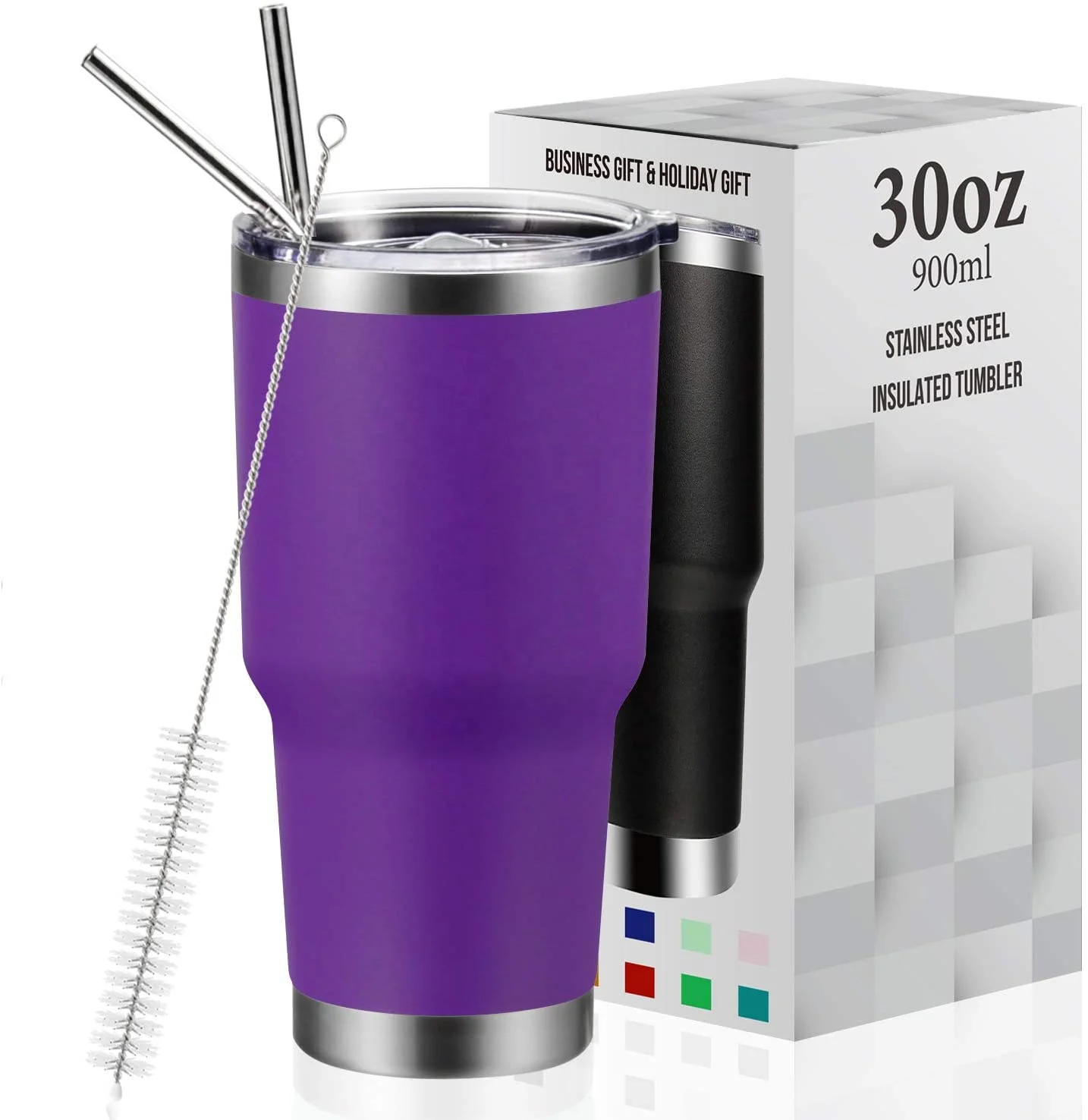 Custom-built 30 oz tumblers stainless steel vacuum insulated, Coffee Tumbler Cup, Double Wall Powder Coated Travel Mug