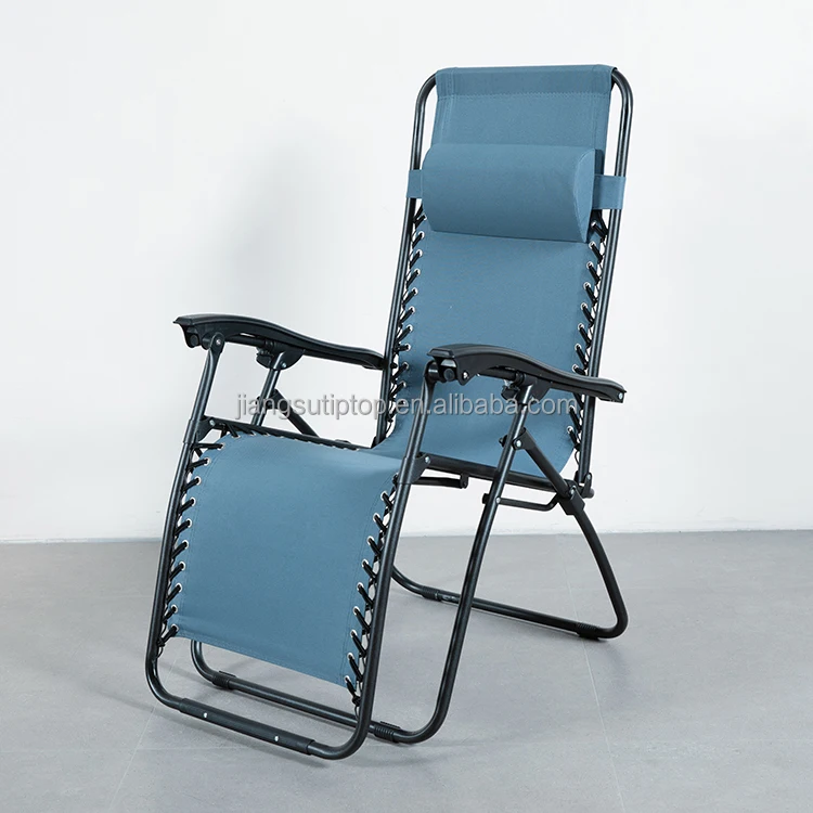 TIPTOP Garden Lazy Chair Zero Gravity Chair Beach Recliner Outdoor Metal Folding zero gravity camping chair