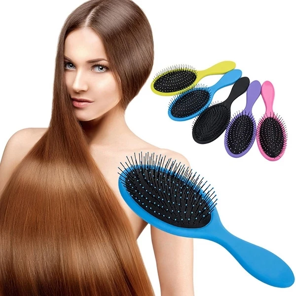 Custom logo Detangle Hair Brush Salon Hairstyles Comb Wet Dry Scalp Massage Brushes
