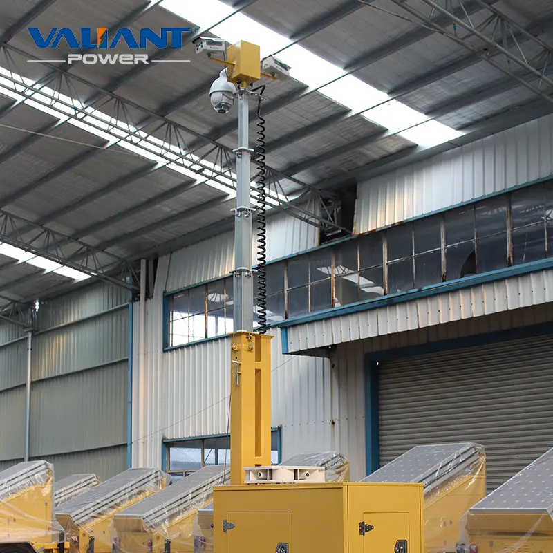 Mobile Surveillance Trailer with Security Sysstem