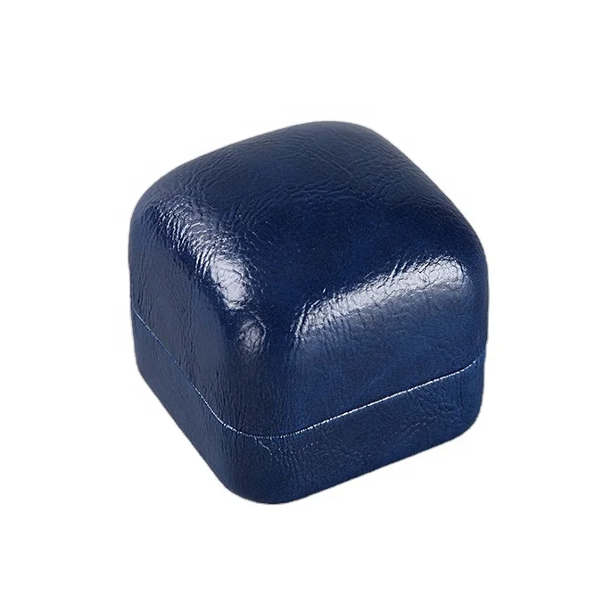 Fancy Navy blue Pu Leather Jewelry Set  Jewelry Gift Packaging  Display Box Pearl Necklace  Ring Box