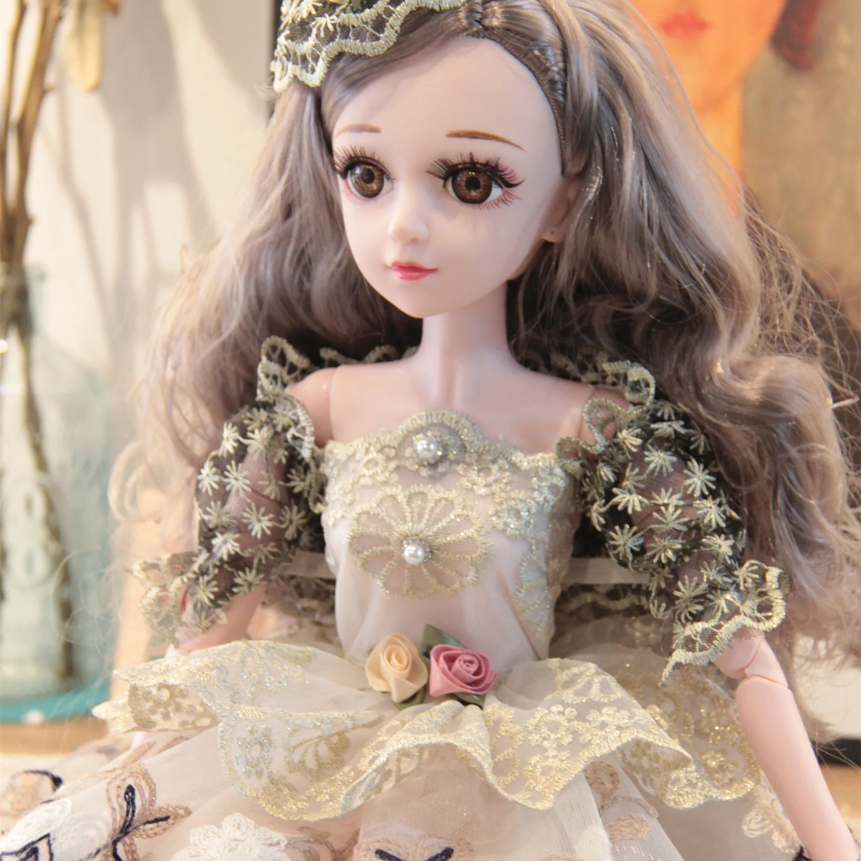 60 cm cheap price Custom BJD Doll wholesale baby dolls Fashion Princess Clothes Suit  Girl Gift Toy Princess Doll