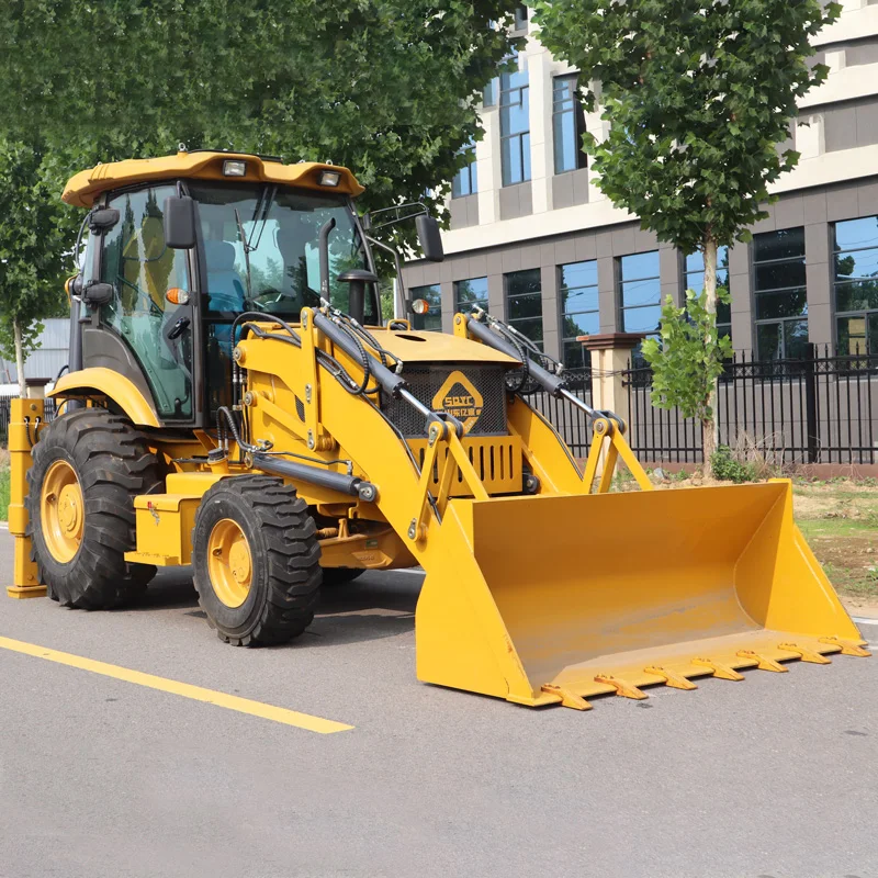 Готовый к отправке новый экскаватор погрузчик дизельный 4x4 передний экскаватор-погрузчик YC40-28 хорошей цене