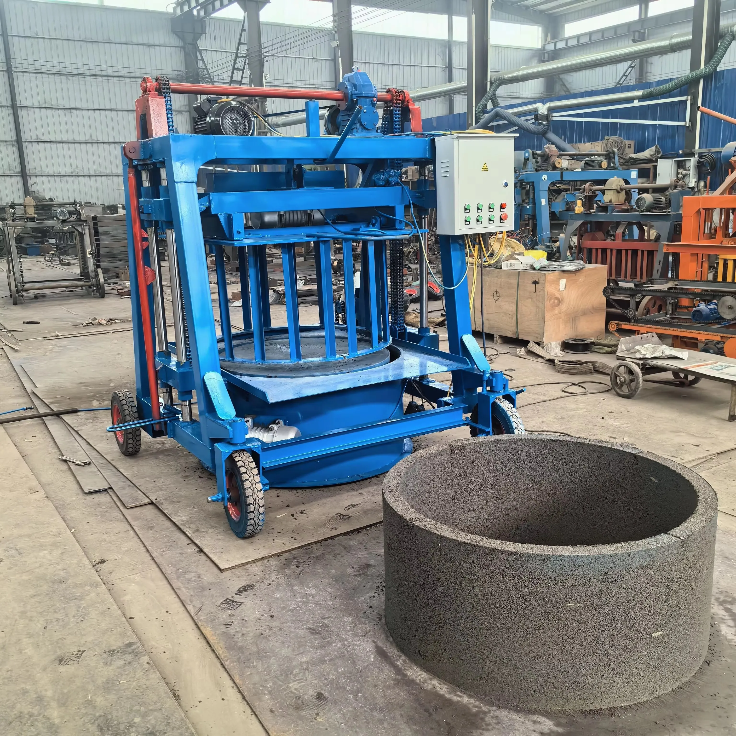 Precast culvert concrete manhole pipe making machine for sale