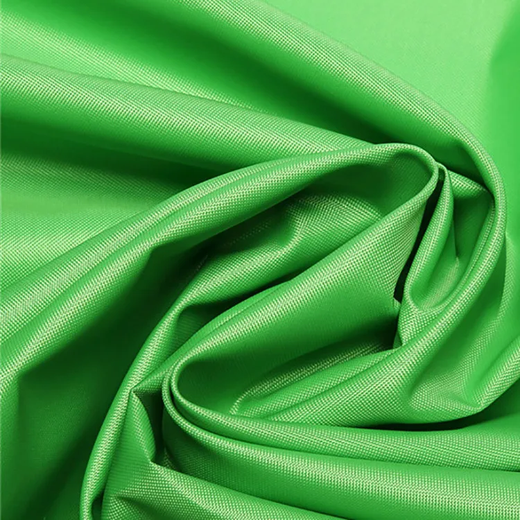 Water Resistant 600d High Strength Oxford Cloth Medium Weight Green Color Fabric For Hiking Bags