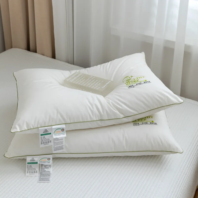 2023 super comfortable anti dust mite white color pillow with good quality on sale