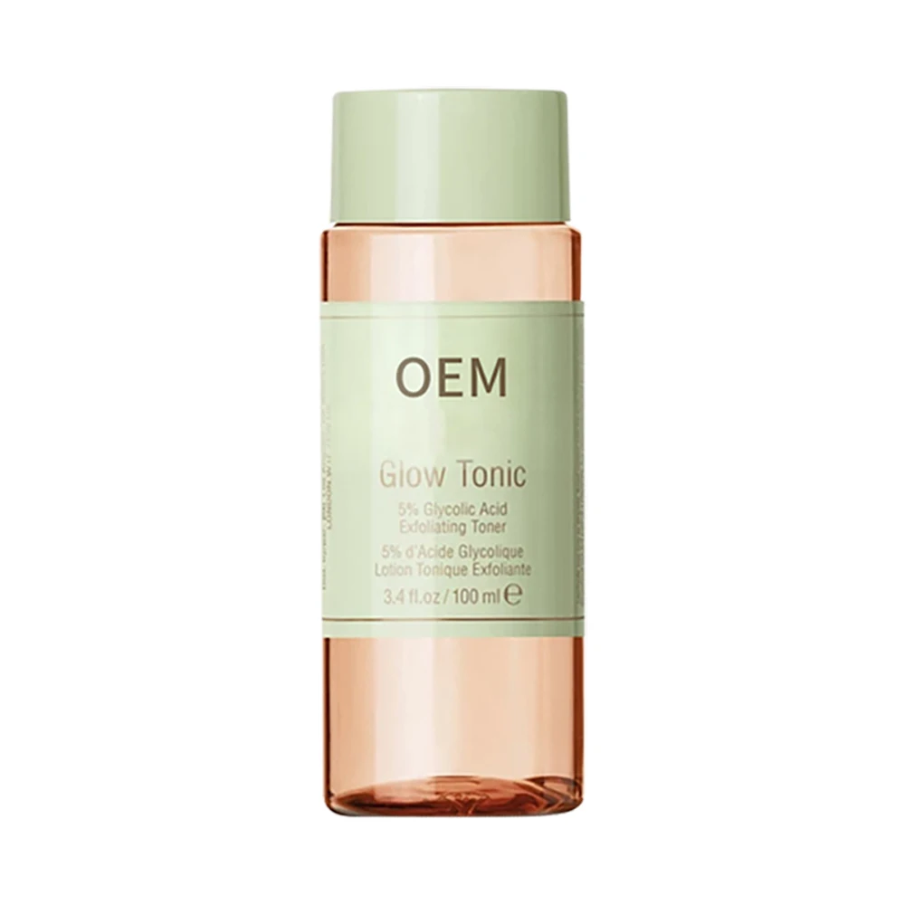 OEM 5% гликолевая кислота, светящийся тоник, увлажняющий тоник для контроля жирности, макияж для женщин, косметика для лица