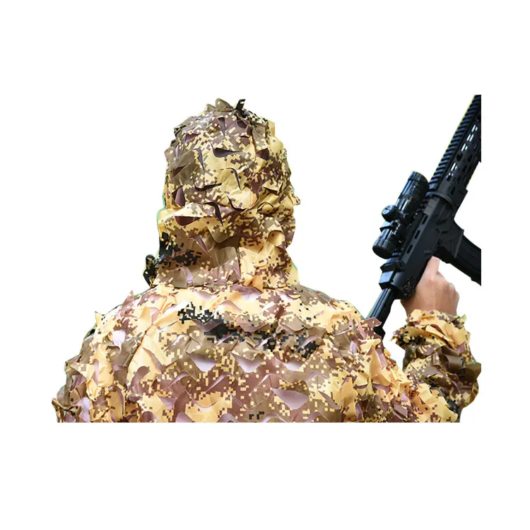 Woodland jungle military army sniper camouflage clothes ghillie suit