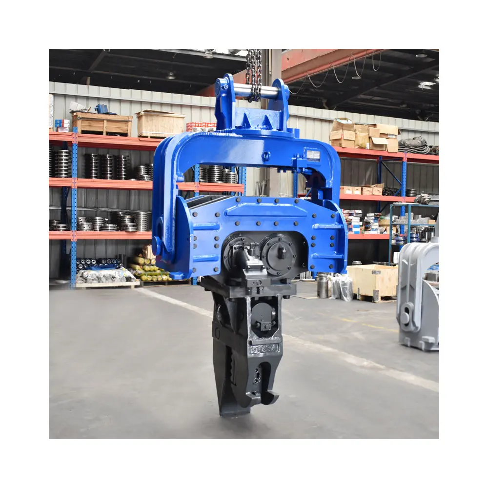 New Excavator-Mounted Hydraulic Vibro Hammer with Reliable Engine and Pump Vibratory Sheet and Pile Drivers