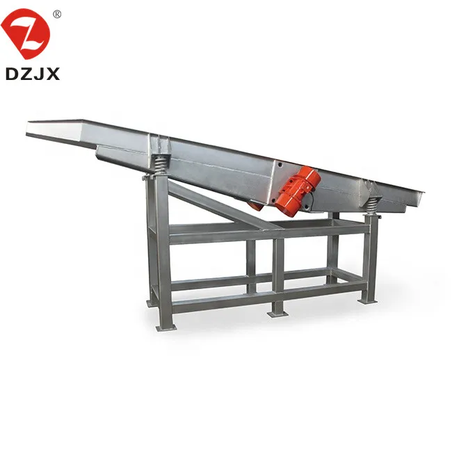 Food grade industry granule pills flour rice linear hopper vibrator conveyor