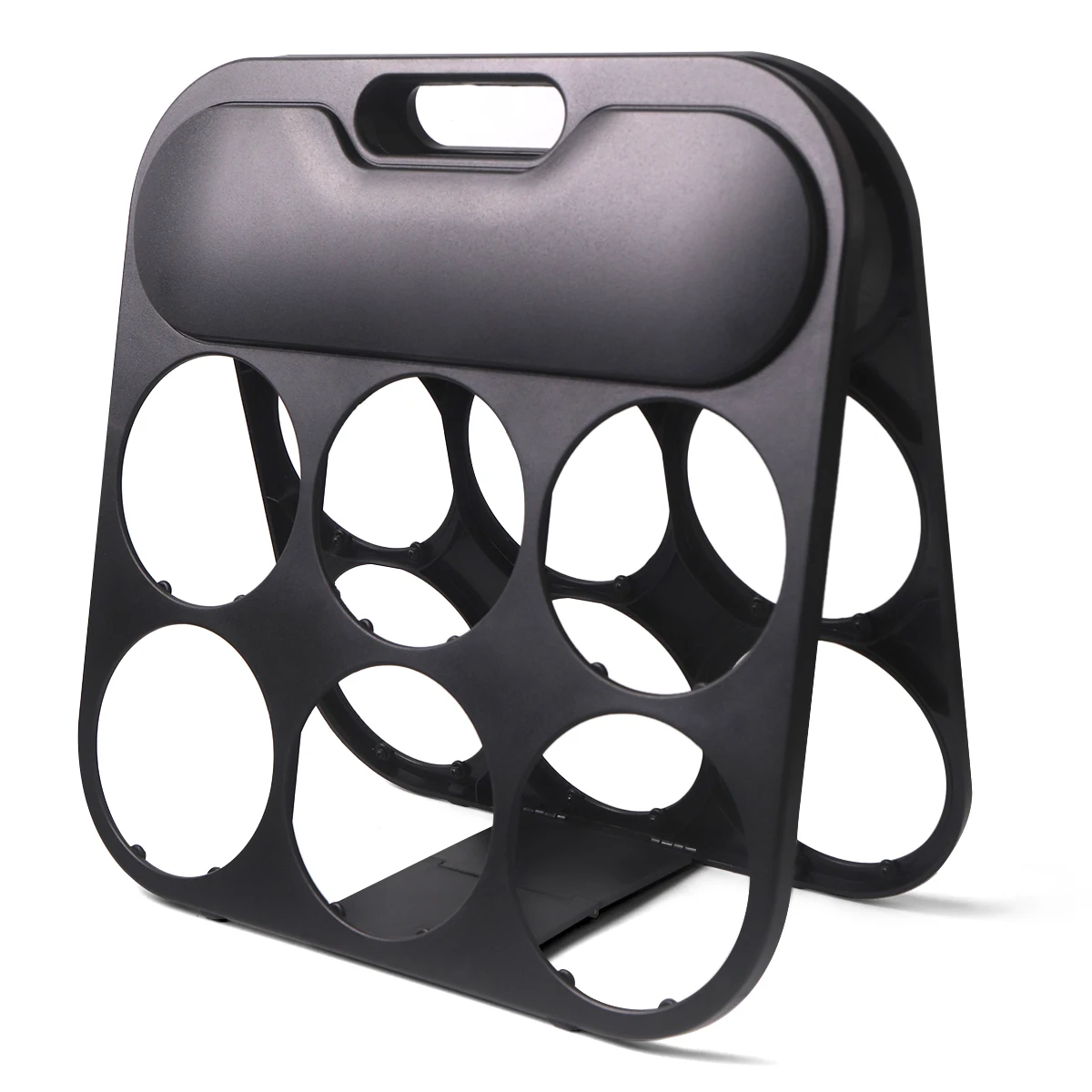 Collapsible display wine rack Adjustable plastic wine rack holder with bottle opener Wine plug aluminum foil cutter