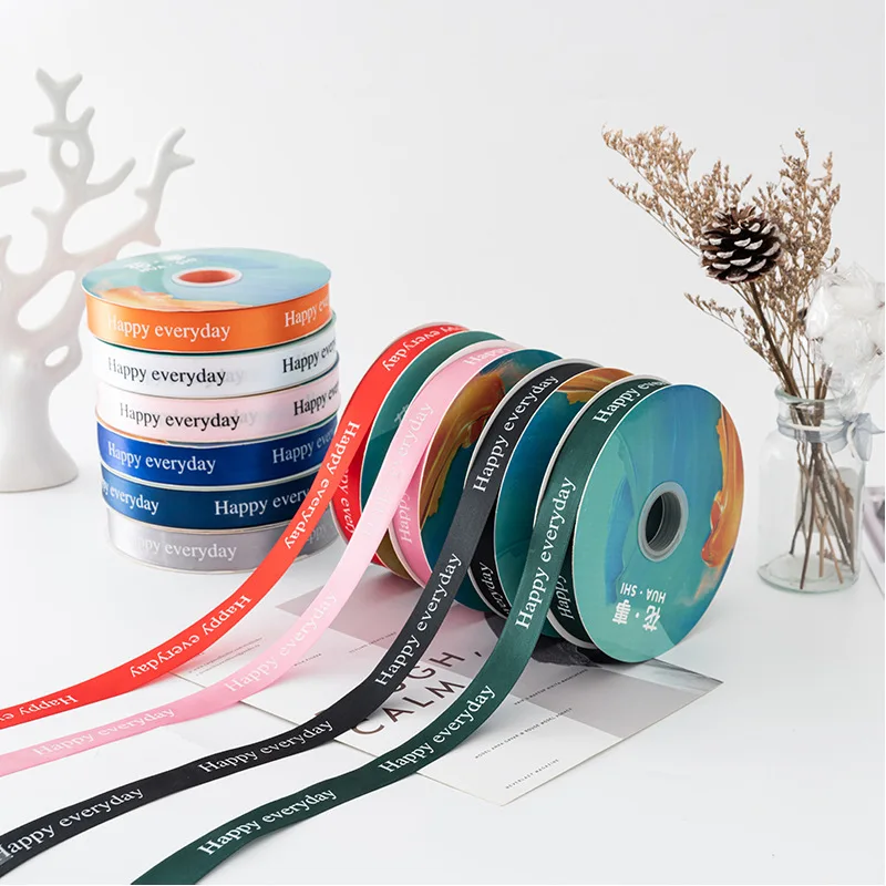 Customized round ribbon rosette badge satin bias tape  For rosette award ribbon Bow Ribbons For Gift Bags