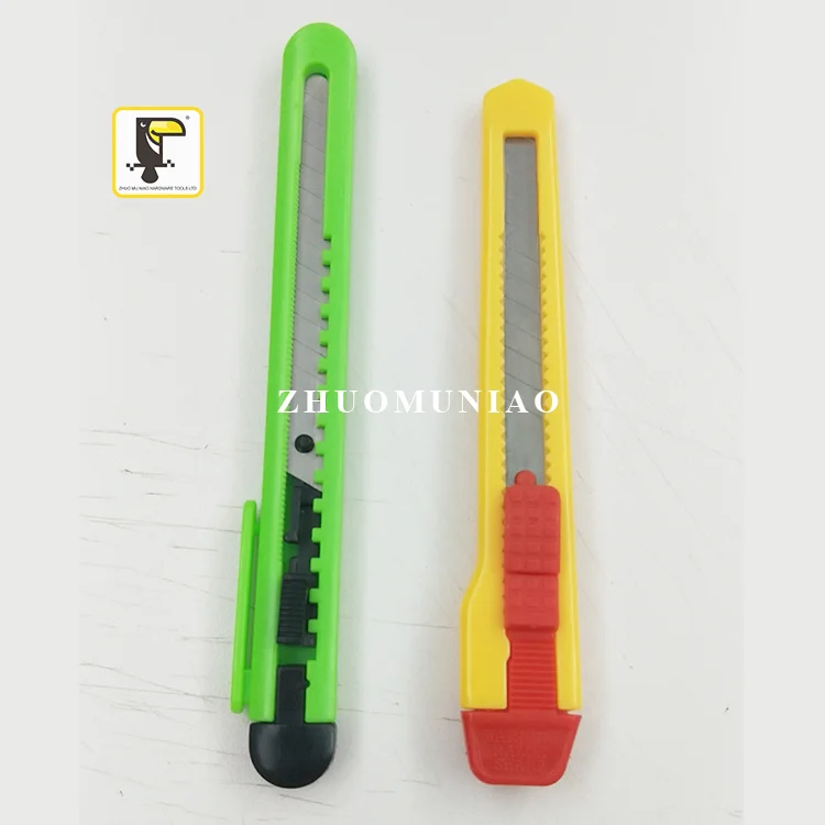 School Office Retractable Plastic Art Craft Knife Mini Small Portable DIY Hobby Knife Box Cutter