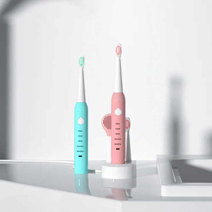 New Design With Different Brush Heads Automatic Sonic Electric Toothbrush Facial Cleansing Brush