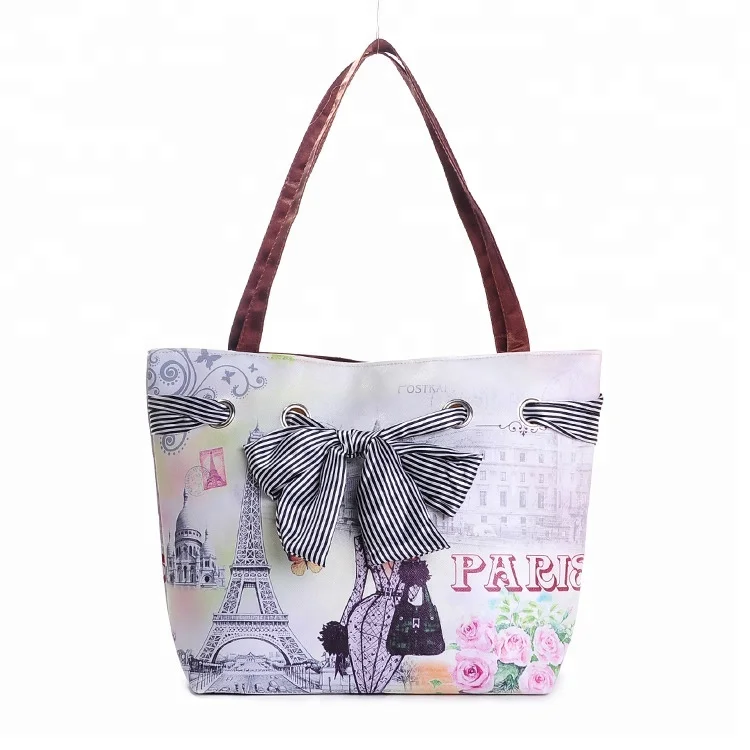New Fashion Paris PVC Souvenir Tote Bags