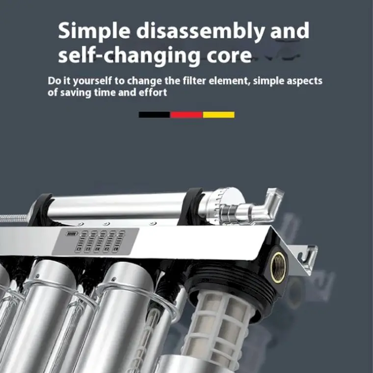 Factory Large Flow 6 Stage Ultrafiltration Water Purifiers Stainless Steel Household Commercial Hotel drink tap water filters