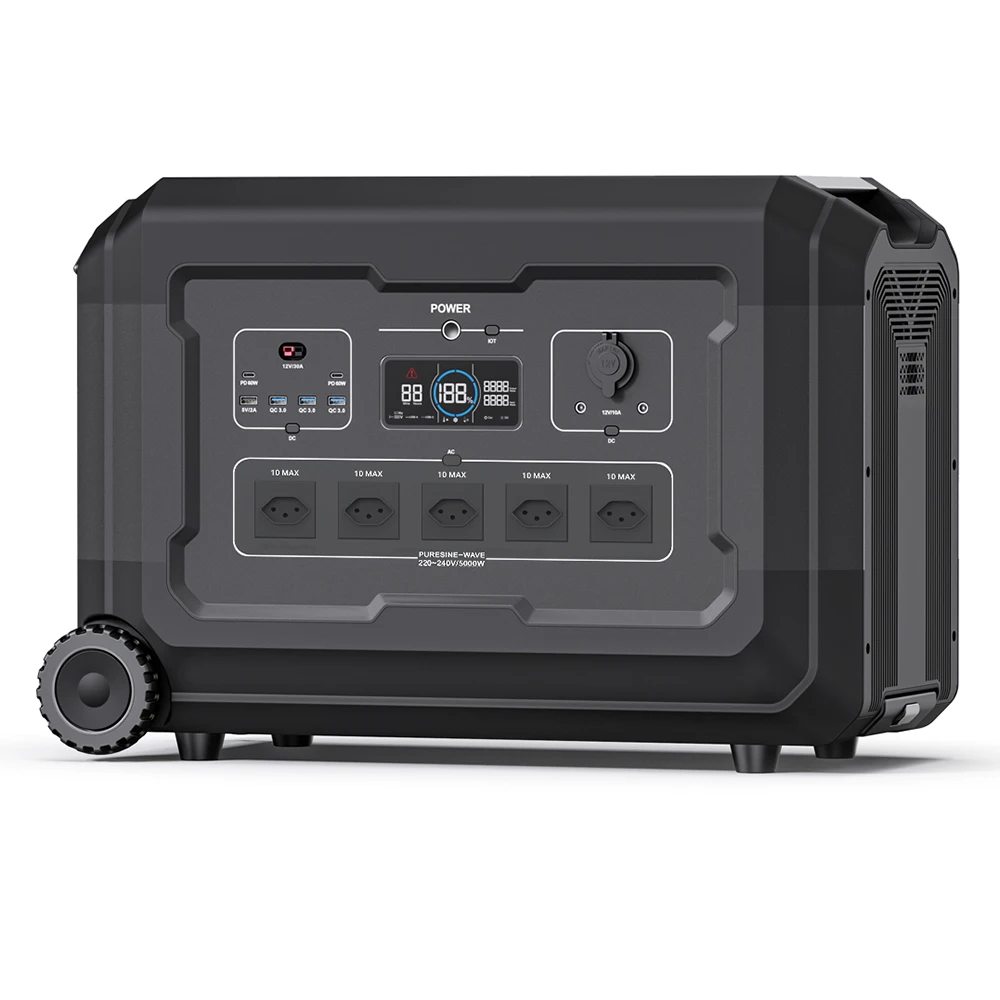 SOUOP Off Grid 5KW Powerstation Portable Power Supply All In One Large Portable Power Station