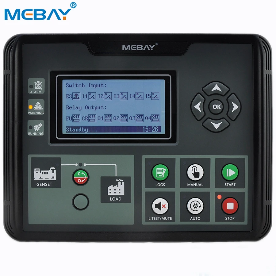 Высококачественный контроллер дизельной генераторной установки Mebay DC50C используемый для генератора двигателя EFI порт