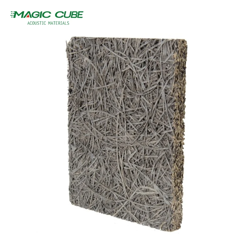 Recording Studio Background Wall Wood Wool Acoustic Panel For Conference Room