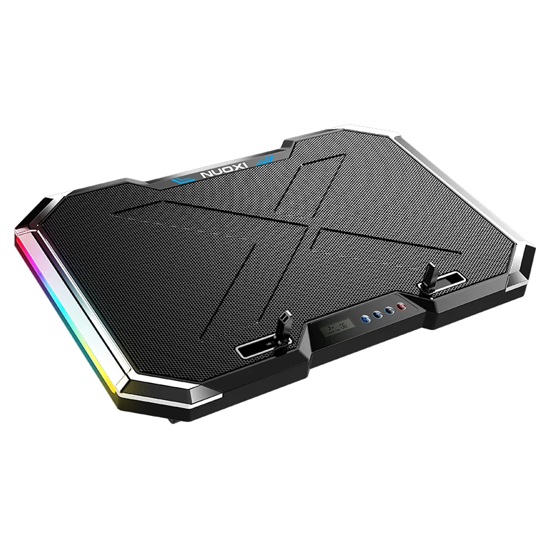  Цветная (RGB) кулер для ноутбука игровой радиатор Para ноутбук регулировки Laptap охлаждающая подставка все размером вентилятор воздушного охладителя