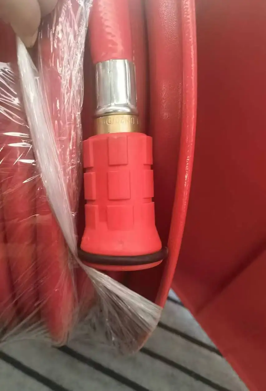 Fire hose reel cabinet with fire hose reel 19mm 25mm fire fighting hose reel box