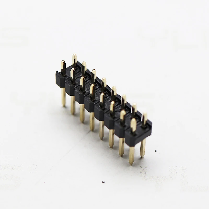 High quality connector 2.54mm single row solderless pin header idc 180 degree pin header connector Male Pin Header Connector