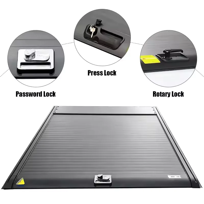 High Quality Design Pickup Truck 4X4 Hard Roller Aluminum Bed Cover Tonneau Cover For Hilux Vigo