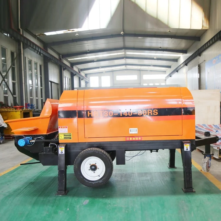 Small Mortar Pump Concrete Pump Machine Concrete Mixer With Pump Diesel Concrete Pumps Truck For Sale