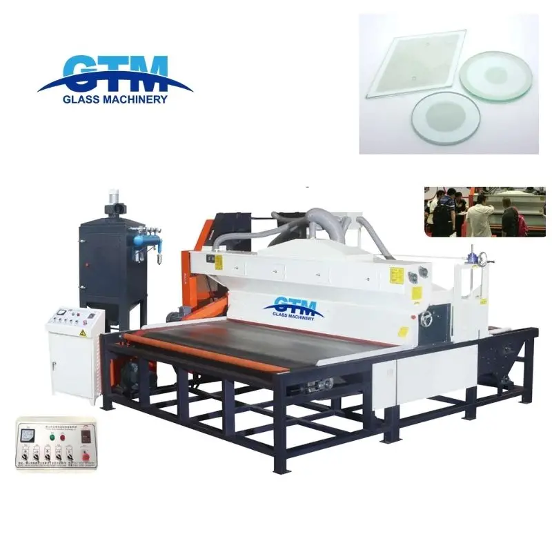 Hot sell glass automatic horizontal sandblasting machine