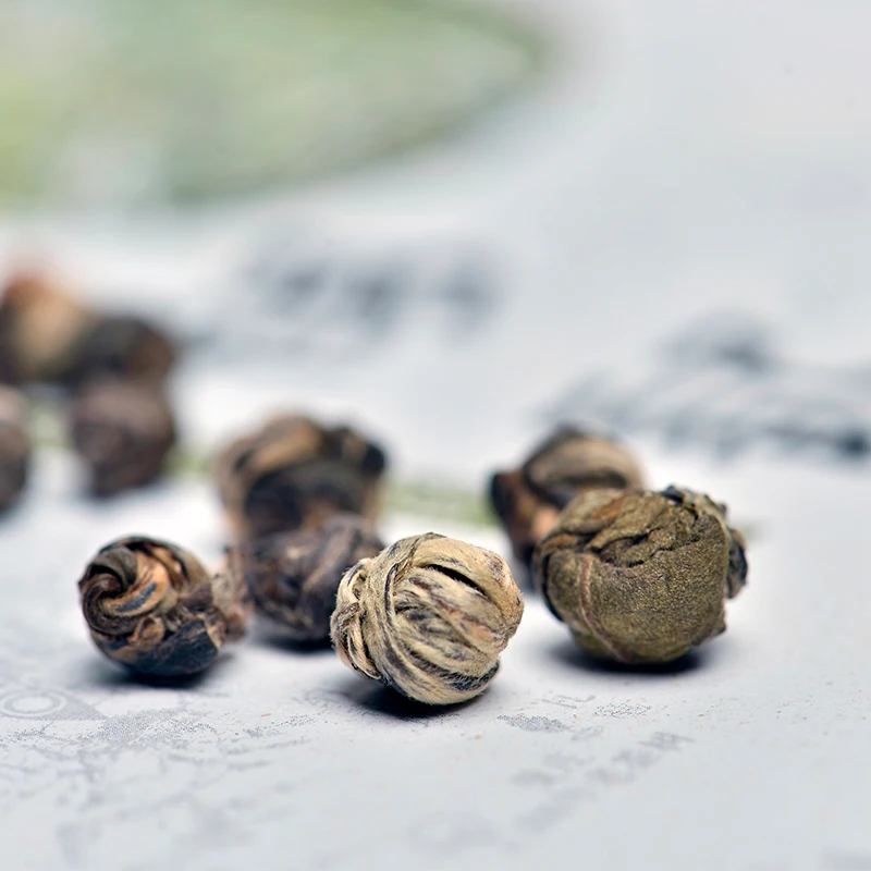 Wholesale Chinese Best Jasmine Green Tea Brand Dragon Pearls Tea