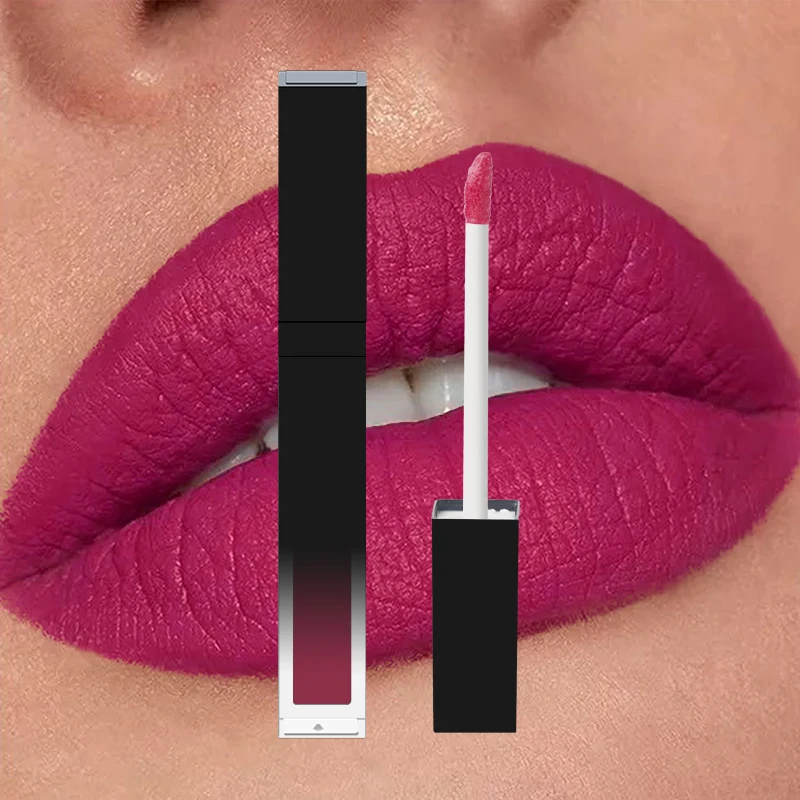 Low MOQ Waterproof Lip glaze Custom Logo Long -lasting Easy To Color Multi-color Moisturizing Matte Lip Gloss Liquid Lipstick
