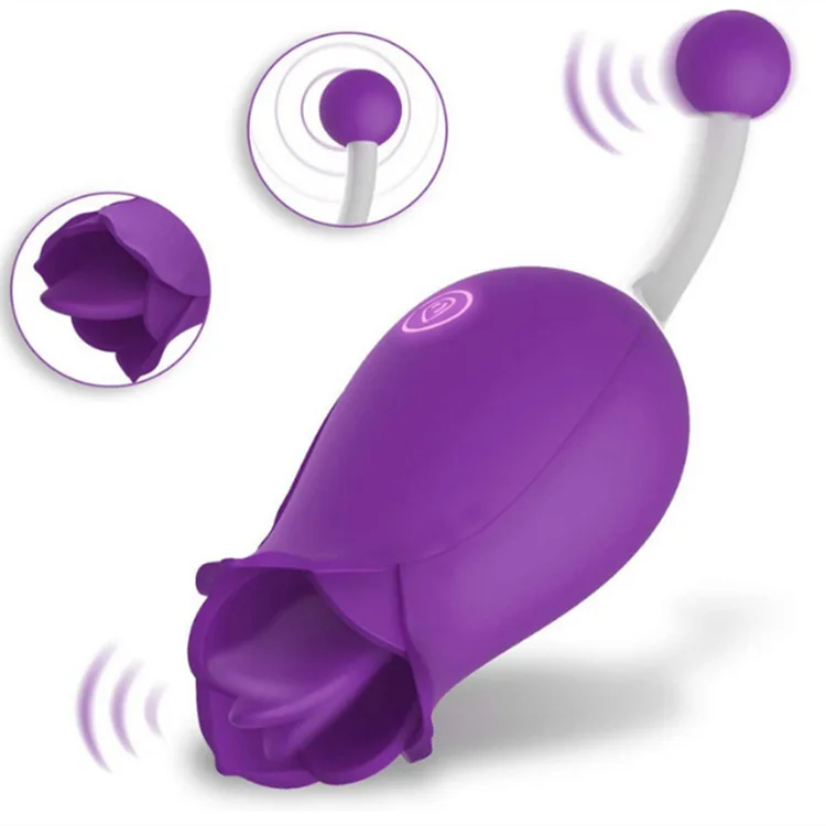 Hot Sell Vibrating Flower Sex Toys Rose Clitoris Stimulator Sucker Sucking Rose Clitoral Vibrator