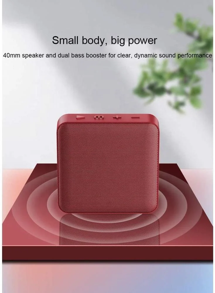 Home mini Blue tooth Speaker Mini Square Wireless Speaker with FM Radio 8h Playtime 33 Foot Range