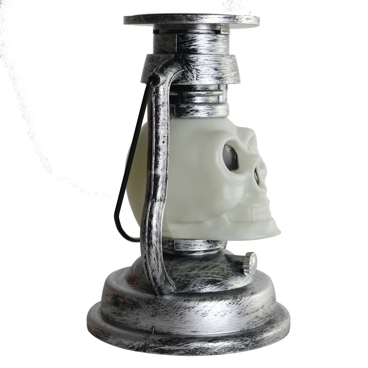 Waterproof Solar Silver Color Changing Bone Oil Lamp Hanging Lamp For Garden Decoration