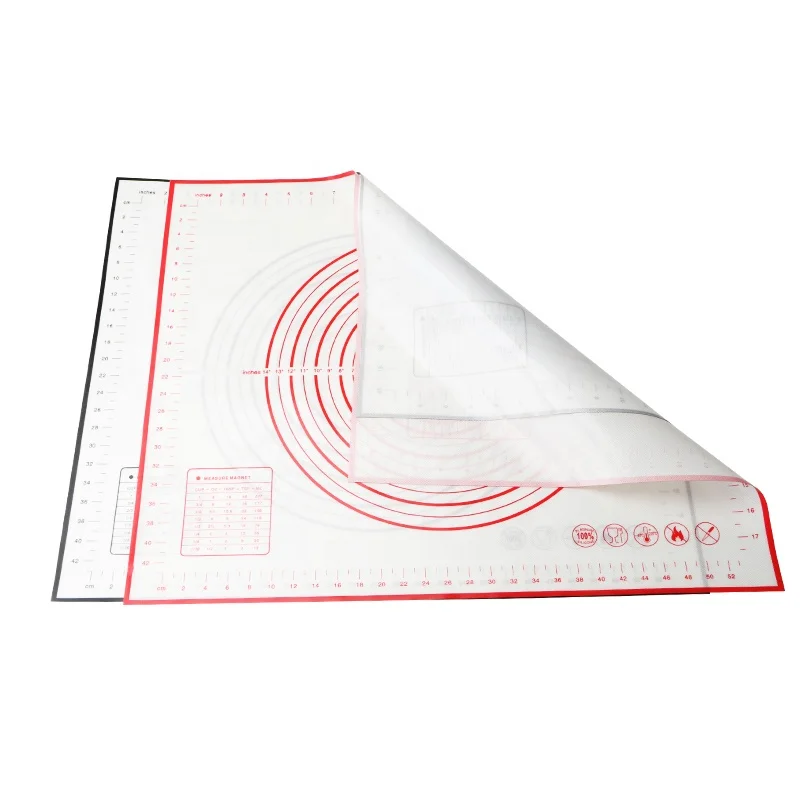2021 Silicone Mat Baking Pastry With Measurements Anti-Slip Dough Rolling Silicone Pastry Mat