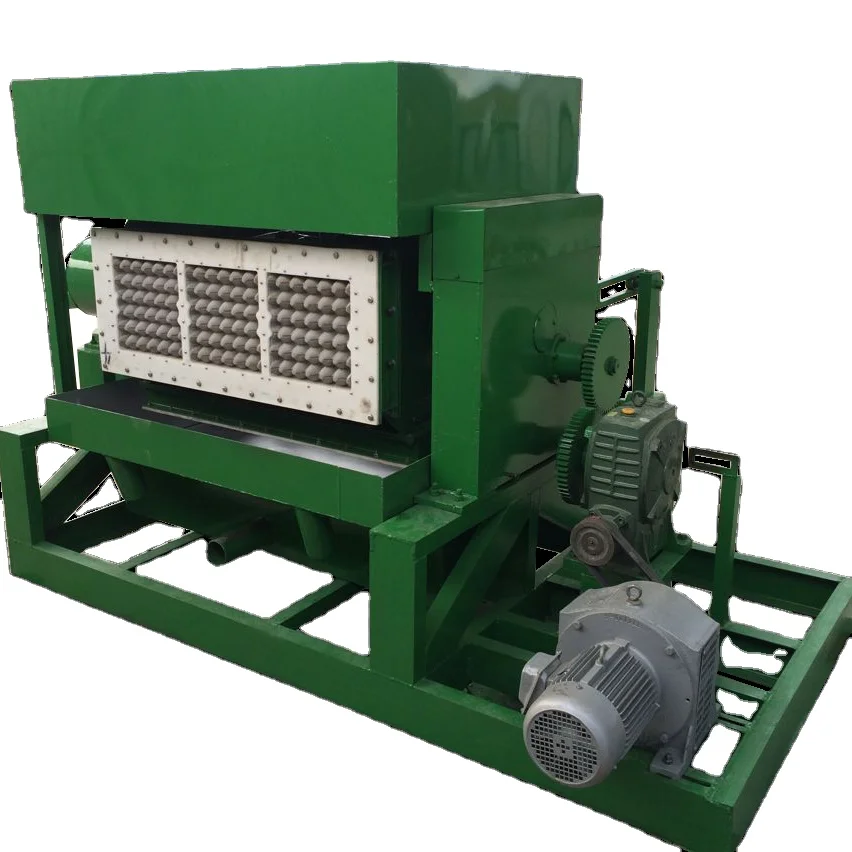 Factory price 2000 pcs/hr 3 by 4 sides paper pulp egg tray machine molds for small business